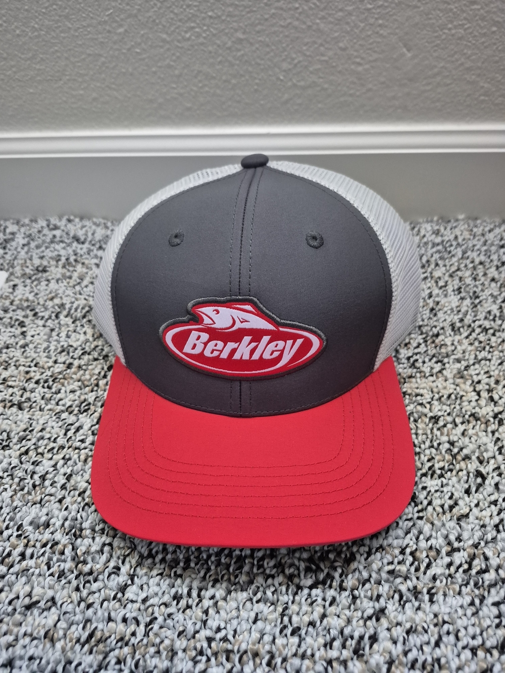 Berkley Trucker Hat - Gray & Red